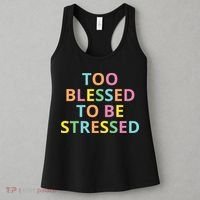 Too Blessed To Be Stressed Women's Tank Top thumb 3