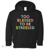 Too Blessed To Be Stressed Toddler Hoodie thumb 0