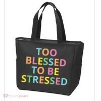 Too Blessed To Be Stressed Tote Bag thumb 3