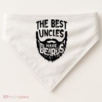 The Best Uncles Have Beards Shirt Funny Uncle Beard Gift USA-Made Doggie Bandana thumb 0