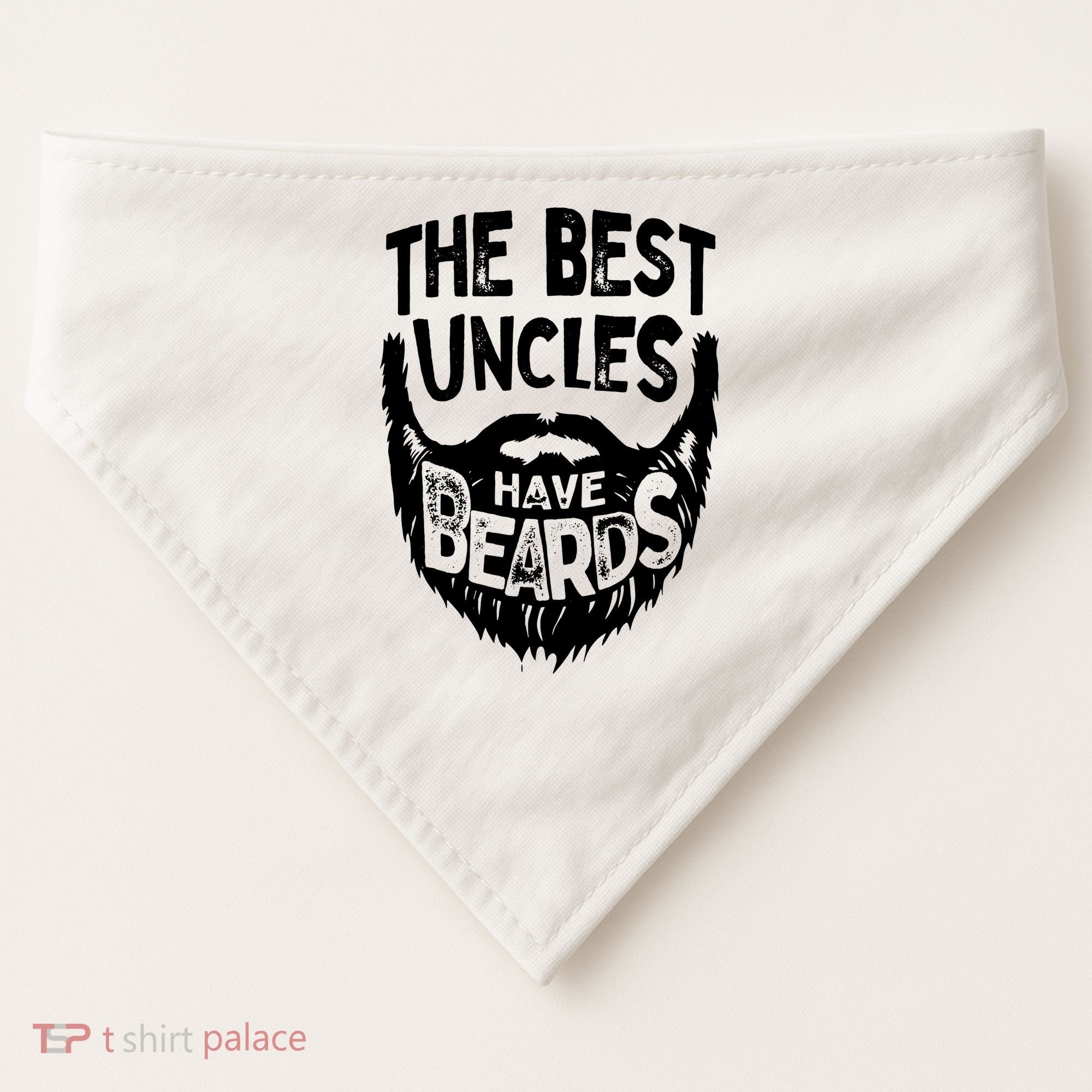 The Best Uncles Have Beards Shirt Funny Uncle Beard Gift USA-Made Doggie Bandana