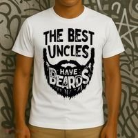 The Best Uncles Have Beards Shirt Funny Uncle Beard Gift T-Shirt thumb 3