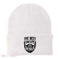 The Best Uncles Have Beards Shirt Funny Uncle Beard Gift Beanie thumb 0