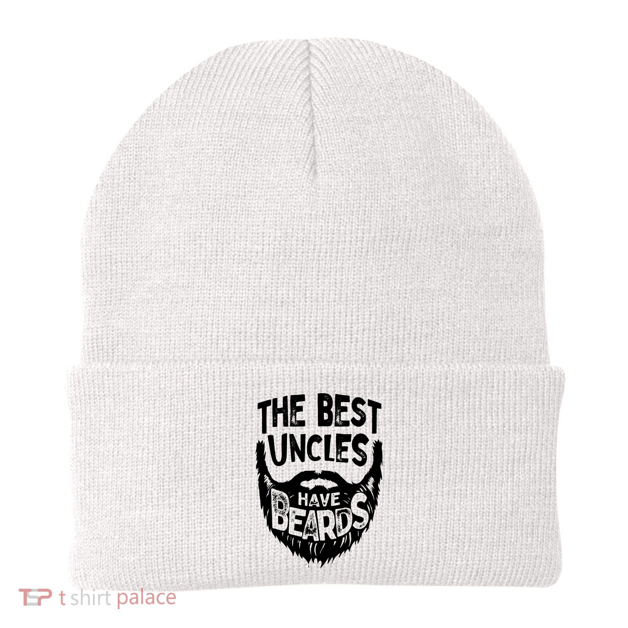 The Best Uncles Have Beards Shirt Funny Uncle Beard Gift Beanie