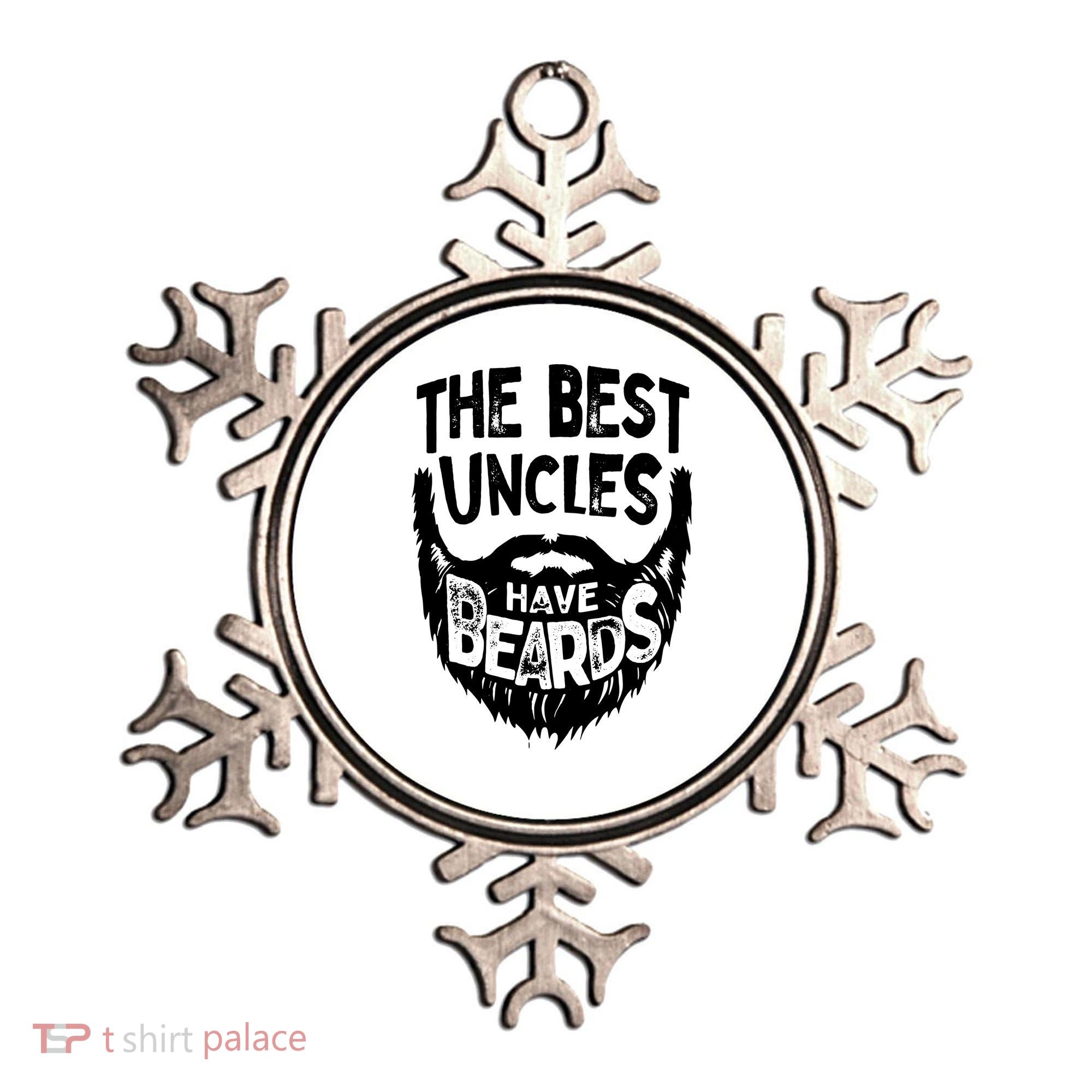 The Best Uncles Have Beards Shirt Funny Uncle Beard Gift Ornament