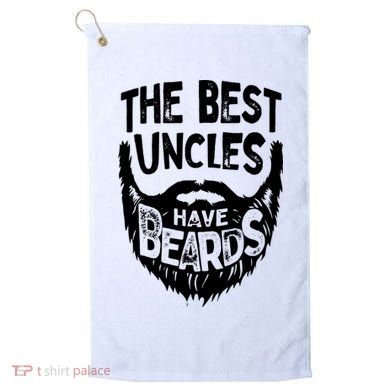 The Best Uncles Have Beards Shirt Funny Uncle Beard Gift Golf Towel