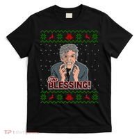 The Blessing Ugly Christmas Sweater Family Christmas T-Shirt thumb 0