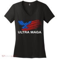 Trump Buff Ultra MAGA Women's V-Neck T-Shirt thumb 0