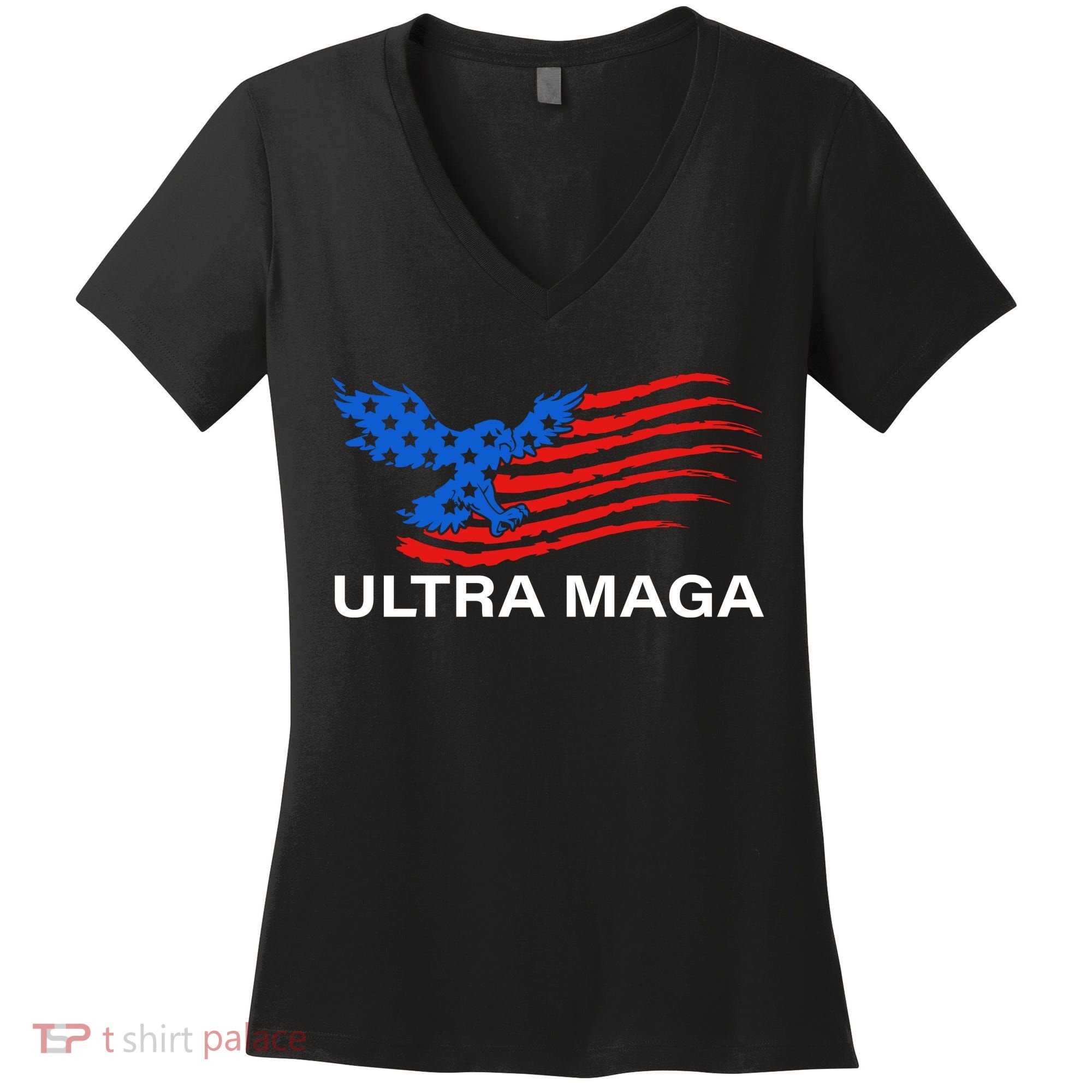 Trump Buff Ultra MAGA Women's V-Neck T-Shirt