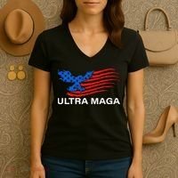 Trump Buff Ultra MAGA Women's V-Neck T-Shirt thumb 3
