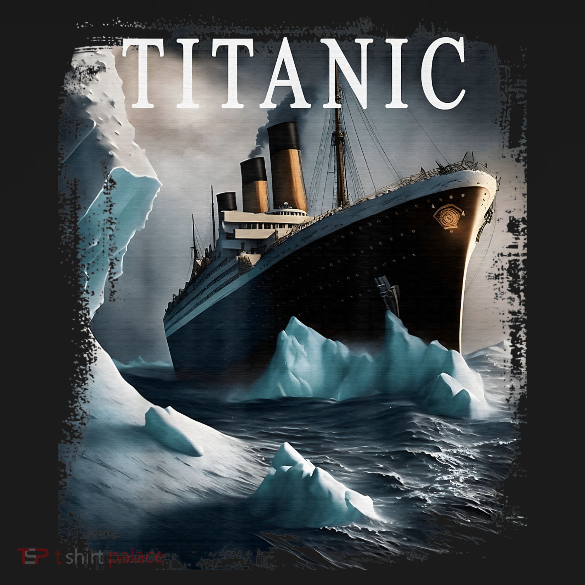 Titanic Boat Vintage Cruise Ship Sailing in 1912 hit Iceberg T-Shirt