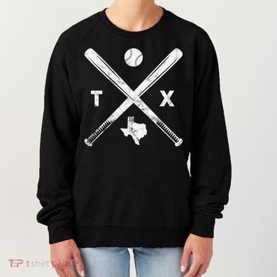 Texas Baseball Vintage Sport Women's Sweatshirt
