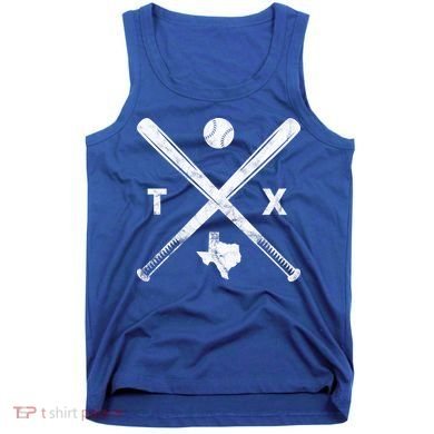 Texas Baseball Vintage Sport Tank Top