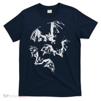 Three Bats Vintage 90s Style Bat T-Shirt