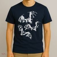 Three Bats Vintage 90s Style Bat T-Shirt thumb 3