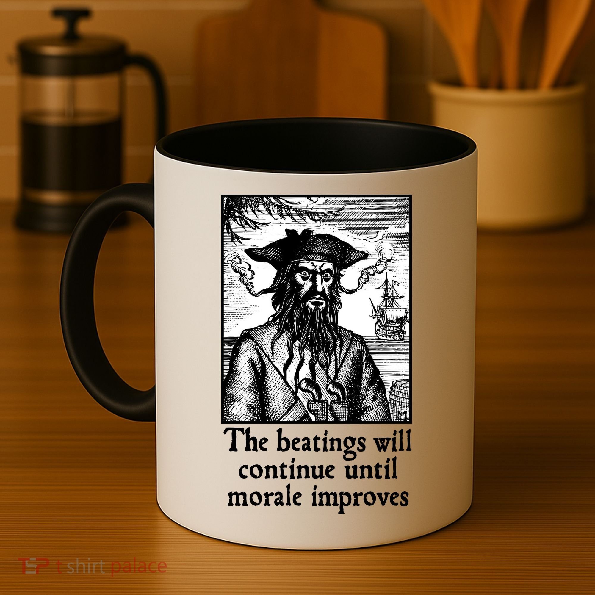 The Beatings Will Continue Until Morale Improves Coffee Mug