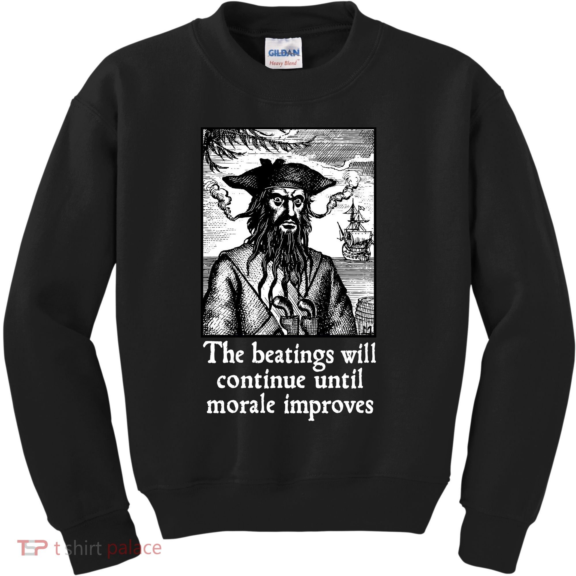 The Beatings Will Continue Until Morale Improves Kids Sweatshirt