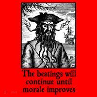 The Beatings Will Continue Until Morale Improves Santa Hat thumb 1