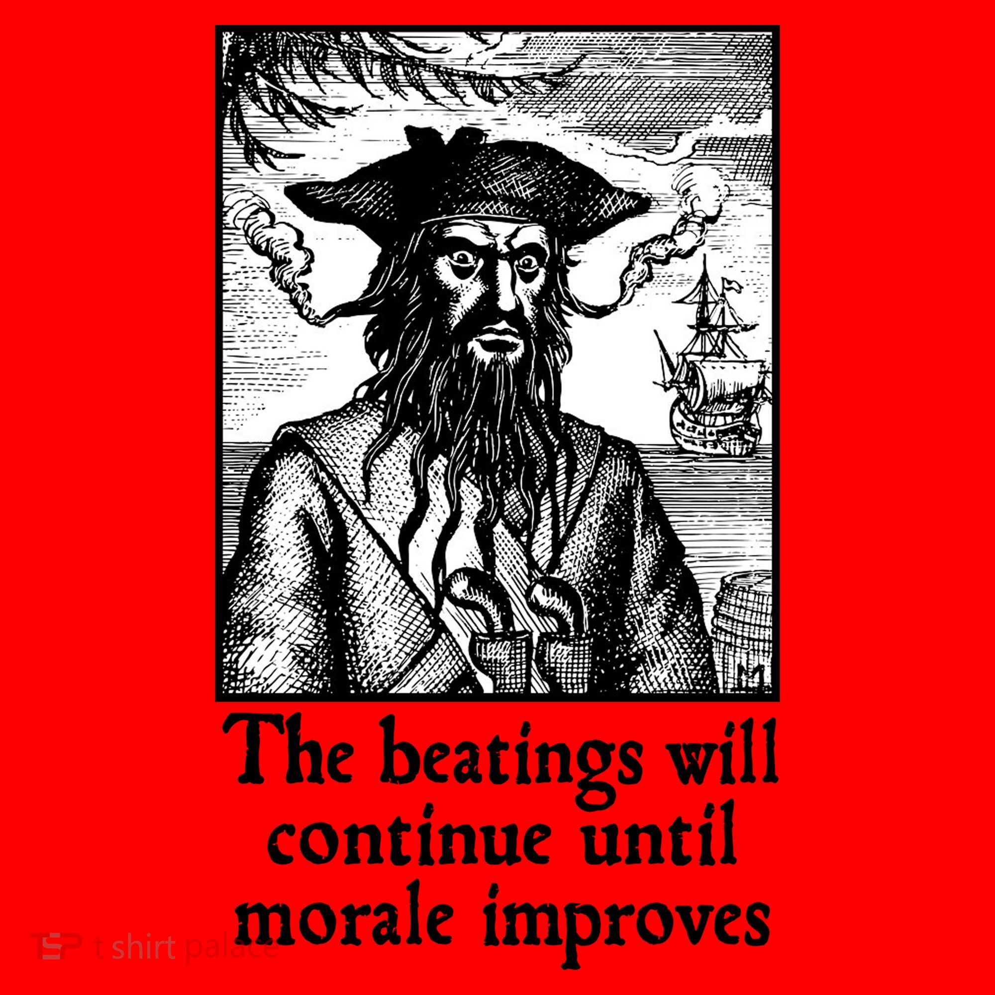 The Beatings Will Continue Until Morale Improves Santa Hat