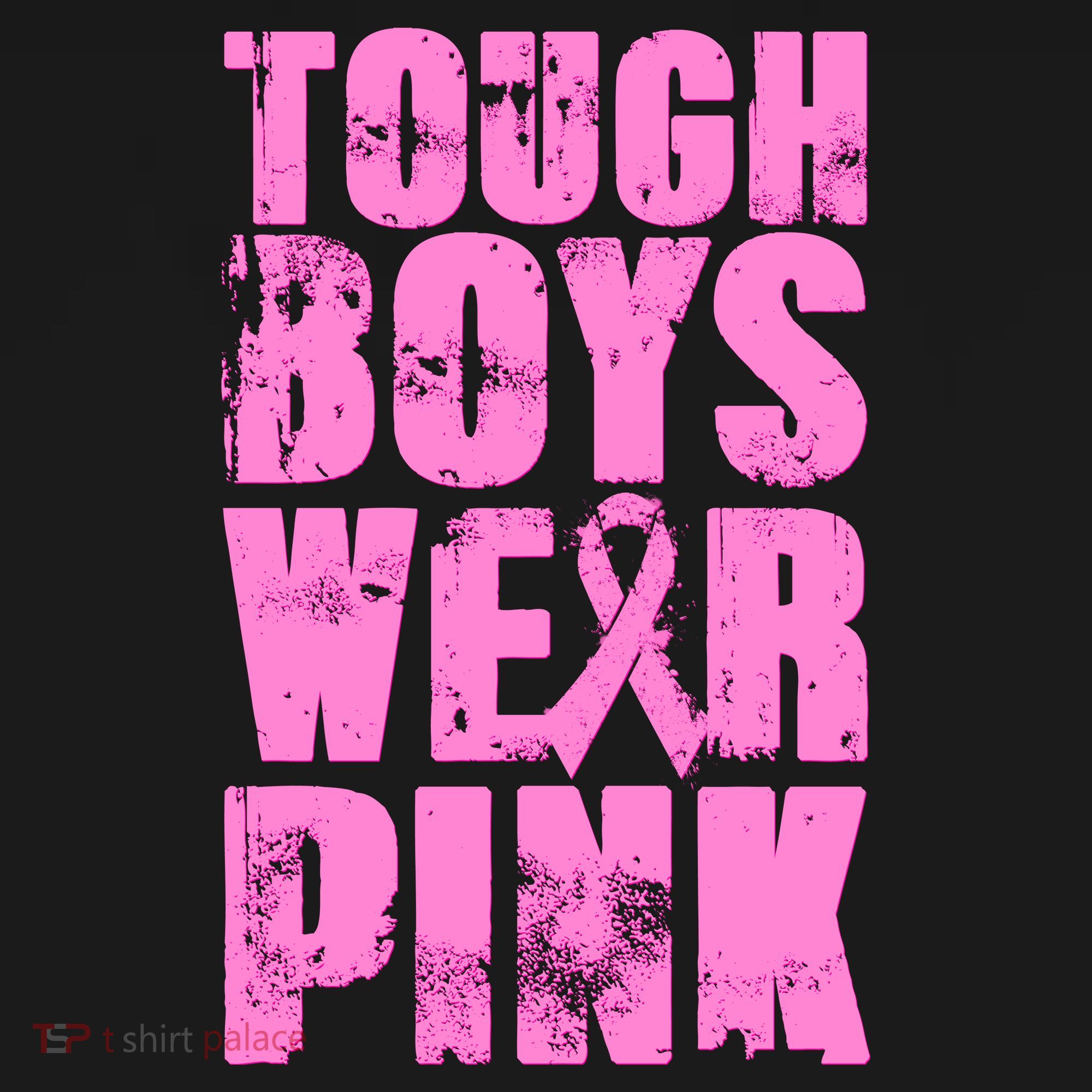 Tough Boyz Wear Pink Support Breast Cancer Awareness Apron