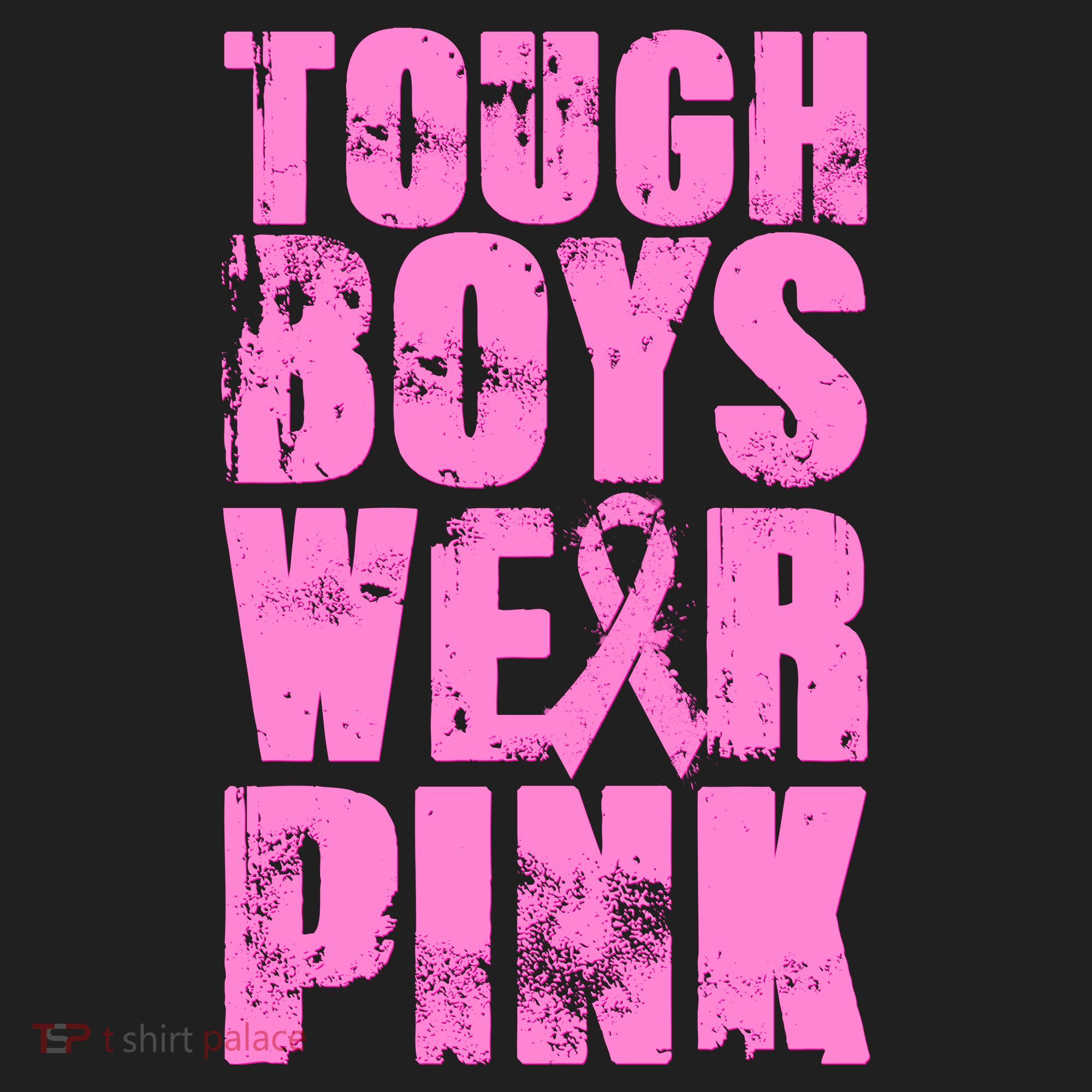 Tough Boyz Wear Pink Support Breast Cancer Awareness Beanie