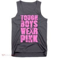 Tough Boyz Wear Pink Support Breast Cancer Awareness Tank Top thumb 0
