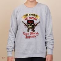 The Beatings Will Continue Until Morale Improves Women's Sweatshirt thumb 0