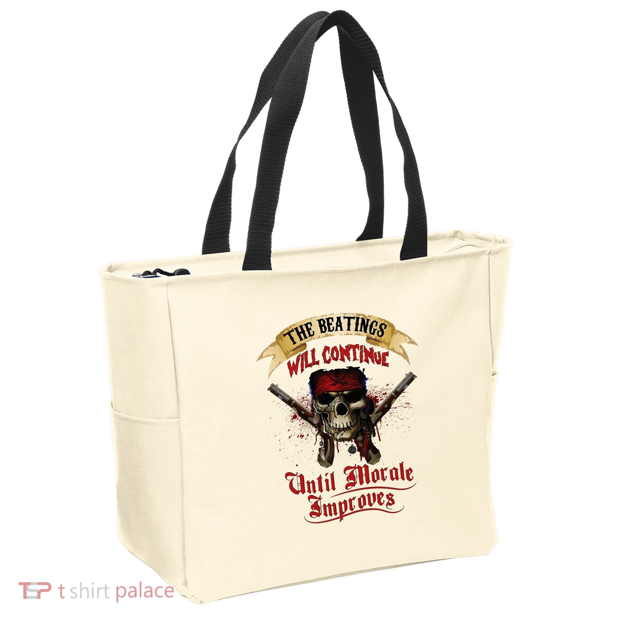 The Beatings Will Continue Until Morale Improves Tote Bag