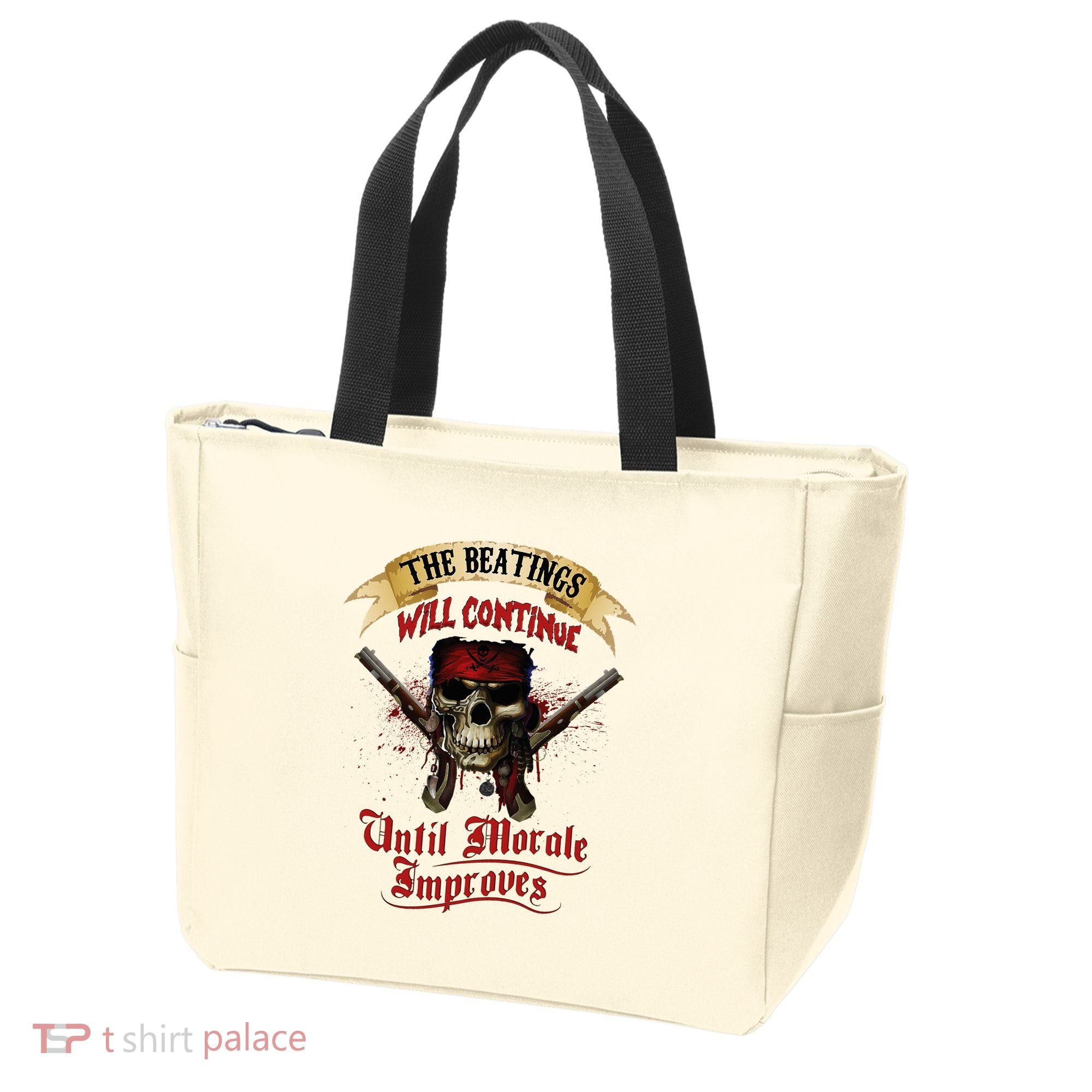The Beatings Will Continue Until Morale Improves Tote Bag