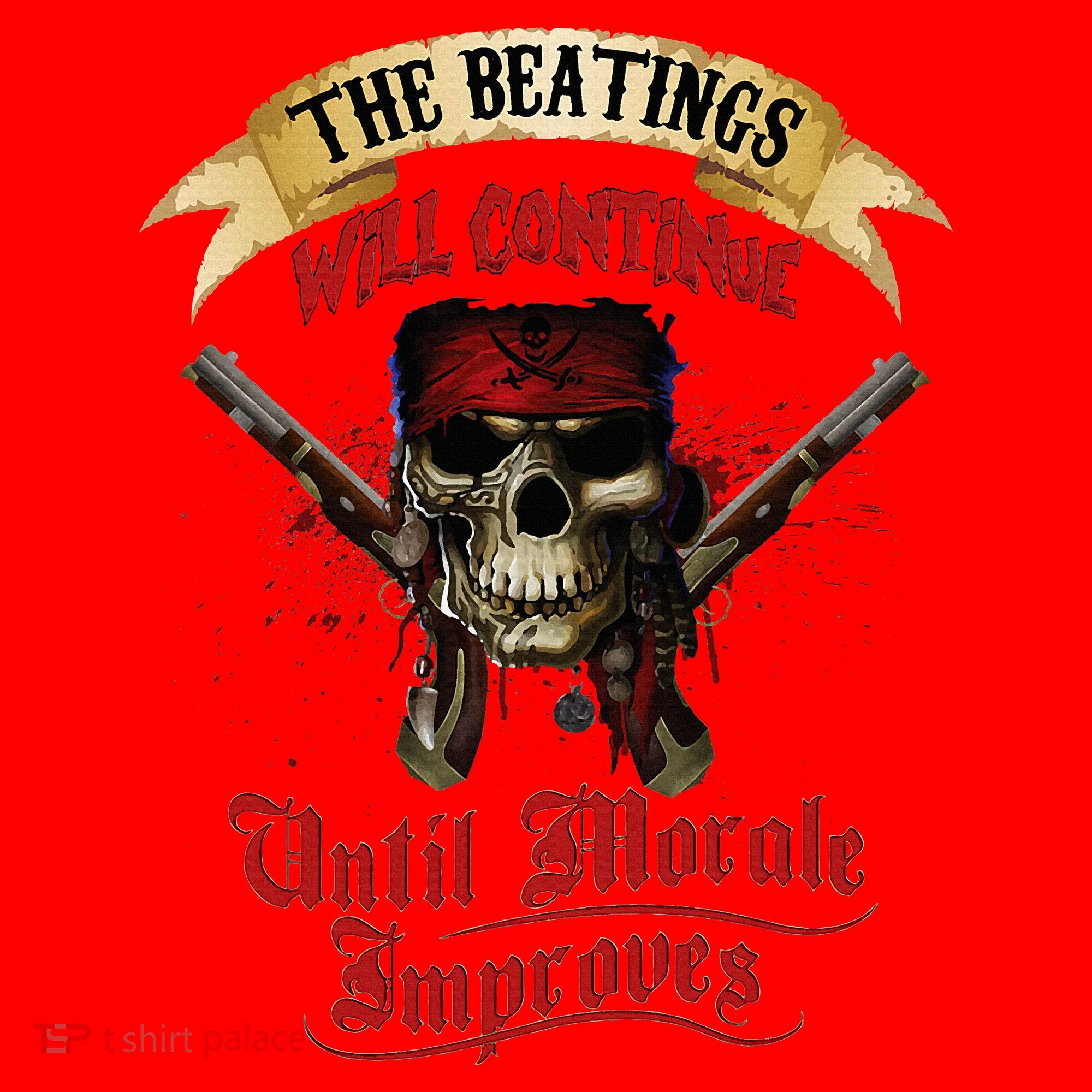The Beatings Will Continue Until Morale Improves Santa Hat