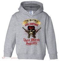 The Beatings Will Continue Until Morale Improves Toddler Hoodie thumb 0