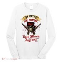 The Beatings Will Continue Until Morale Improves Long Sleeve Shirt thumb 0