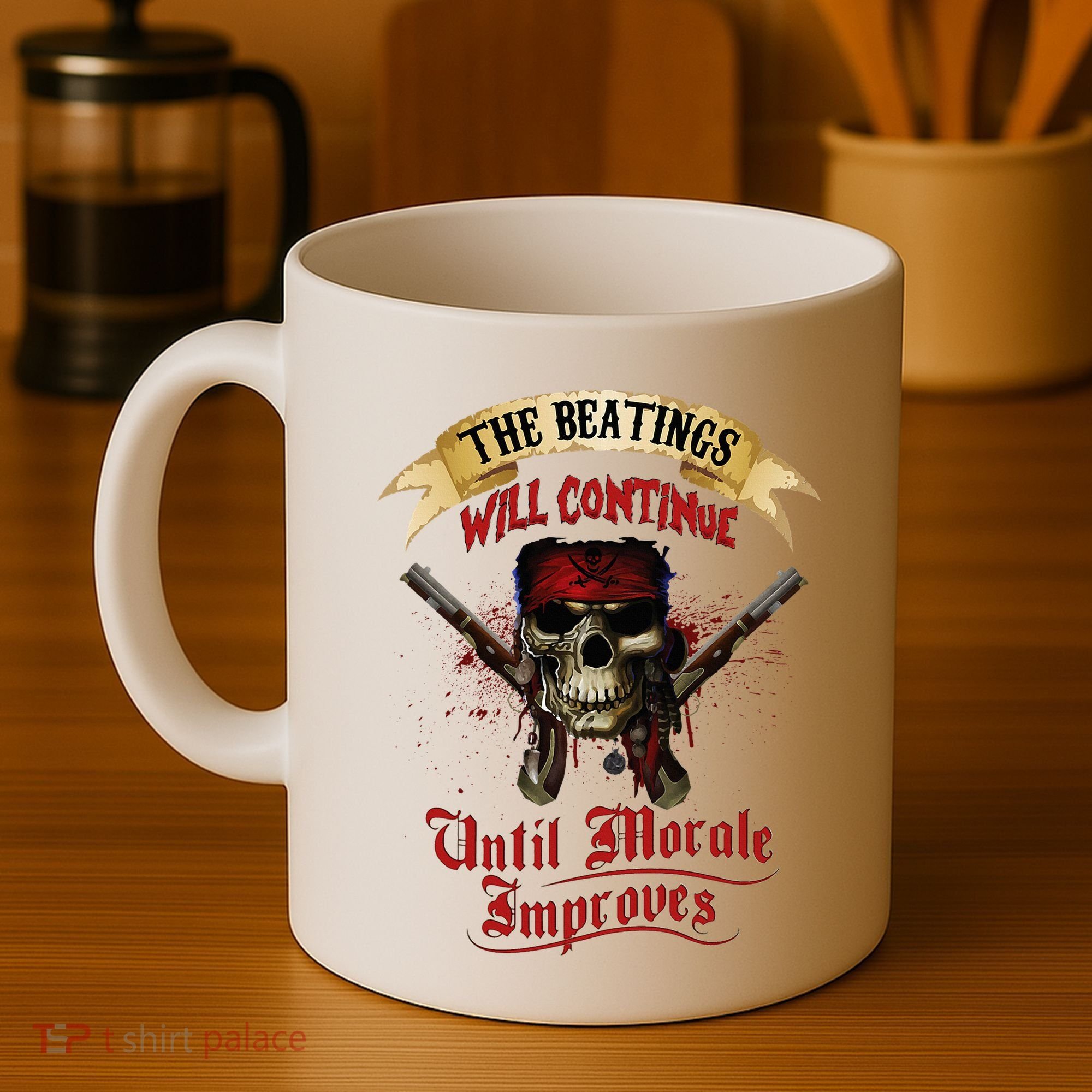 The Beatings Will Continue Until Morale Improves Coffee Mug