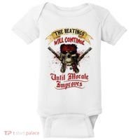 The Beatings Will Continue Until Morale Improves Baby Bodysuit thumb 0
