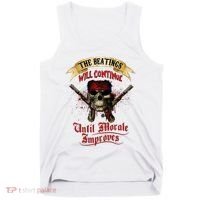 The Beatings Will Continue Until Morale Improves Tank Top thumb 0