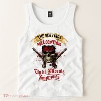 The Beatings Will Continue Until Morale Improves Tank Top thumb 2