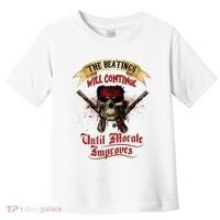 The Beatings Will Continue Until Morale Improves Toddler T-Shirt thumb 0