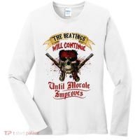 The Beatings Will Continue Until Morale Improves Women's Long Sleeve Shirt thumb 0