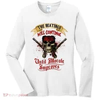 The Beatings Will Continue Until Morale Improves Women's Long Sleeve Shirt thumb 0