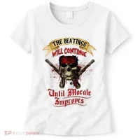 The Beatings Will Continue Until Morale Improves Women's T-Shirt thumb 0