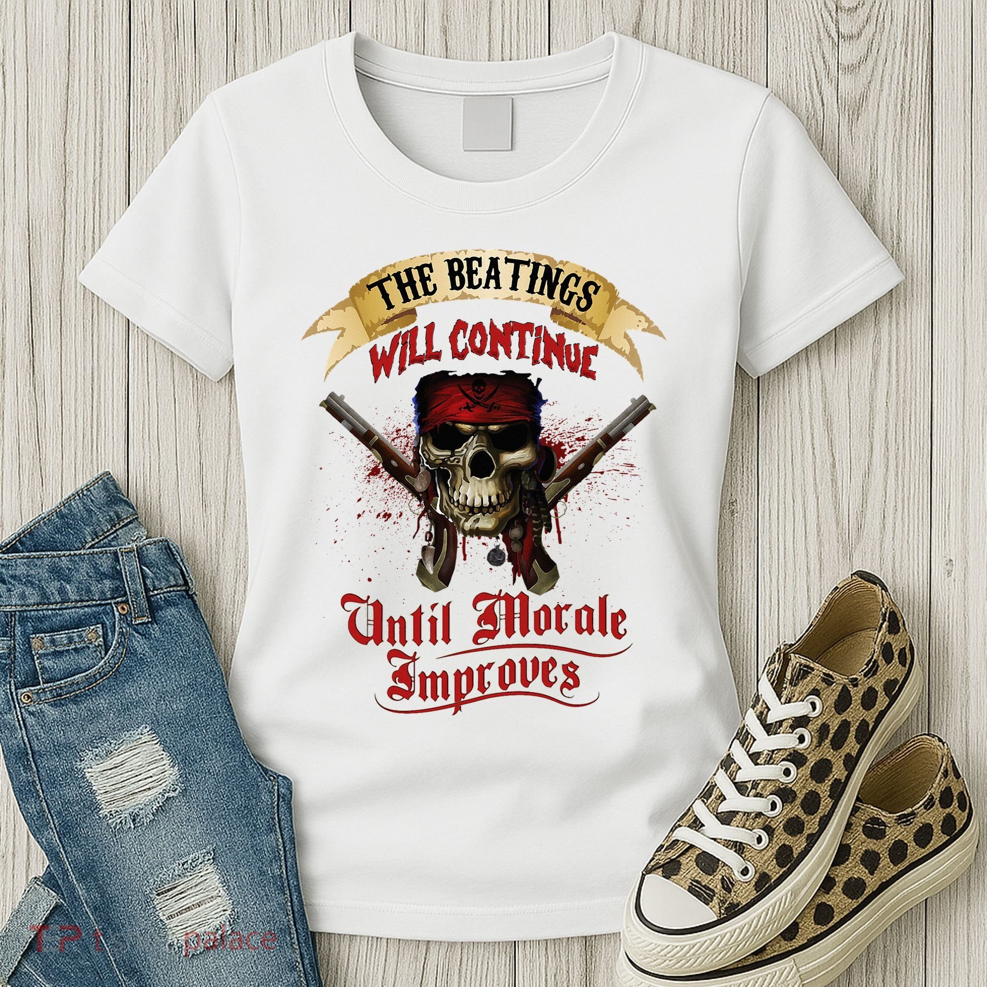 The Beatings Will Continue Until Morale Improves Women's T-Shirt