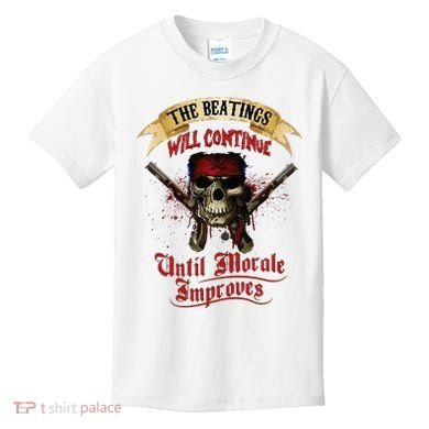 The Beatings Will Continue Until Morale Improves Kids T-Shirt