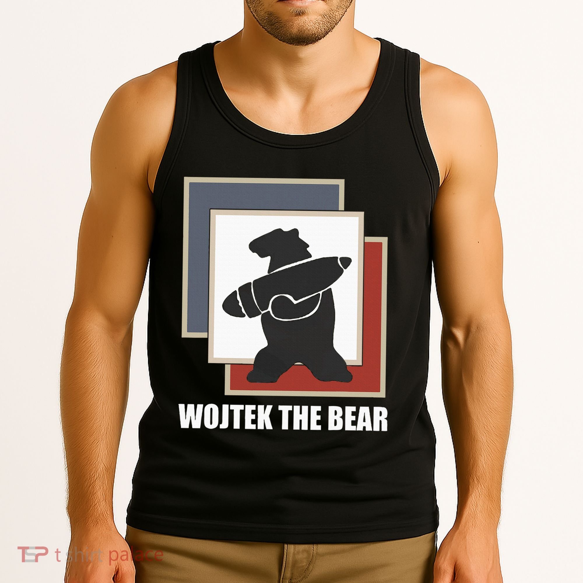 The Bear Wojtek Polish Bear Tank Top