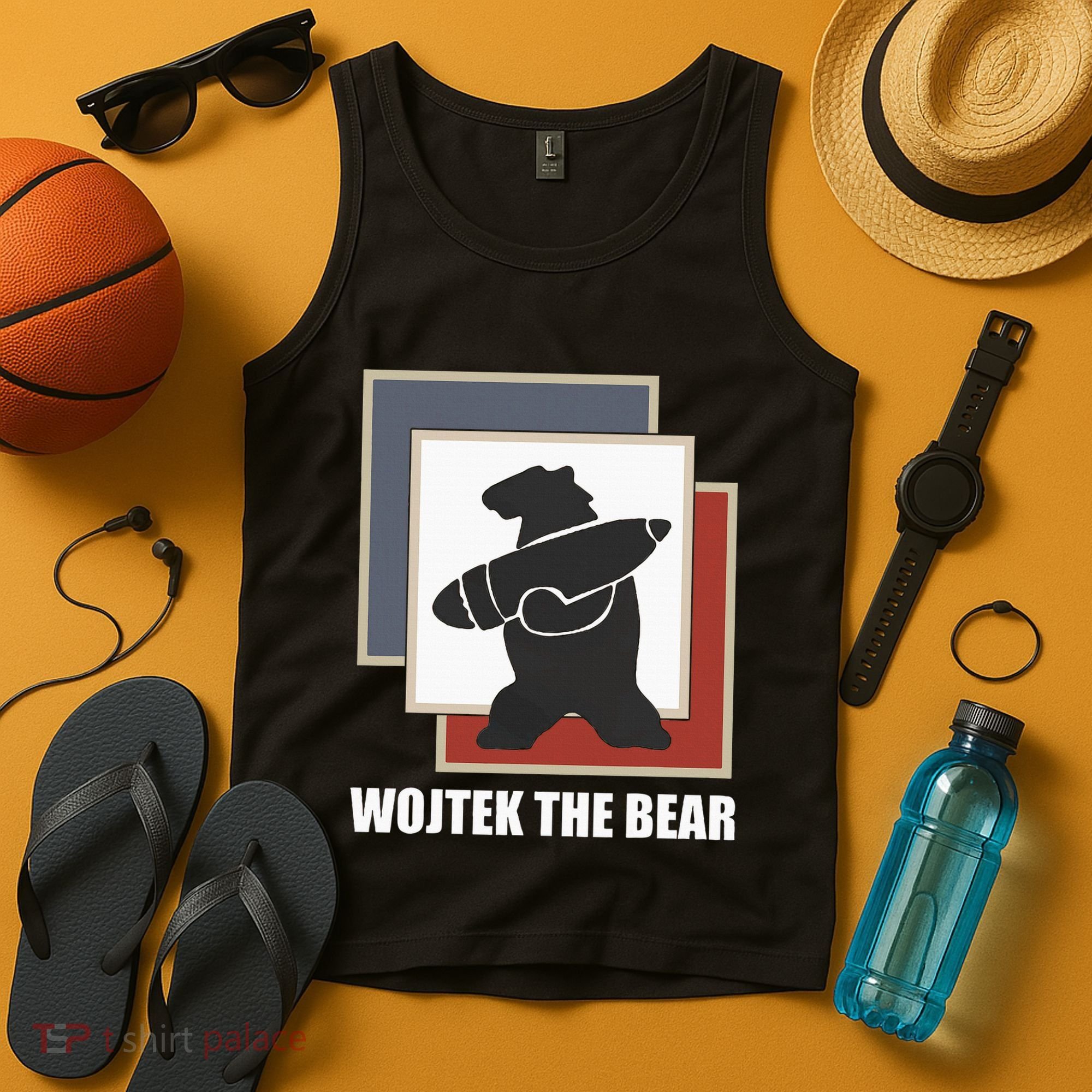 The Bear Wojtek Polish Bear Tank Top