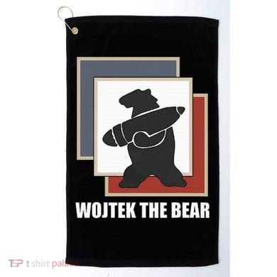 The Bear Wojtek Polish Bear Golf Towel