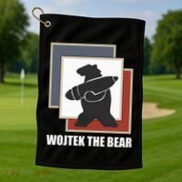 The Bear Wojtek Polish Bear Golf Towel thumb 1
