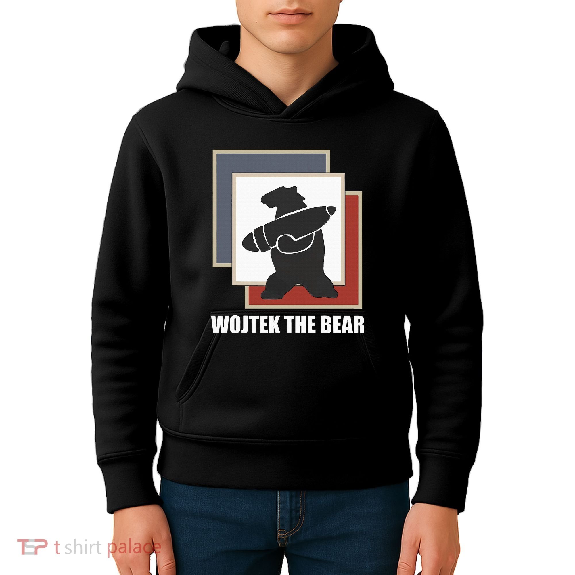 The Bear Wojtek Polish Bear Kids Hoodie