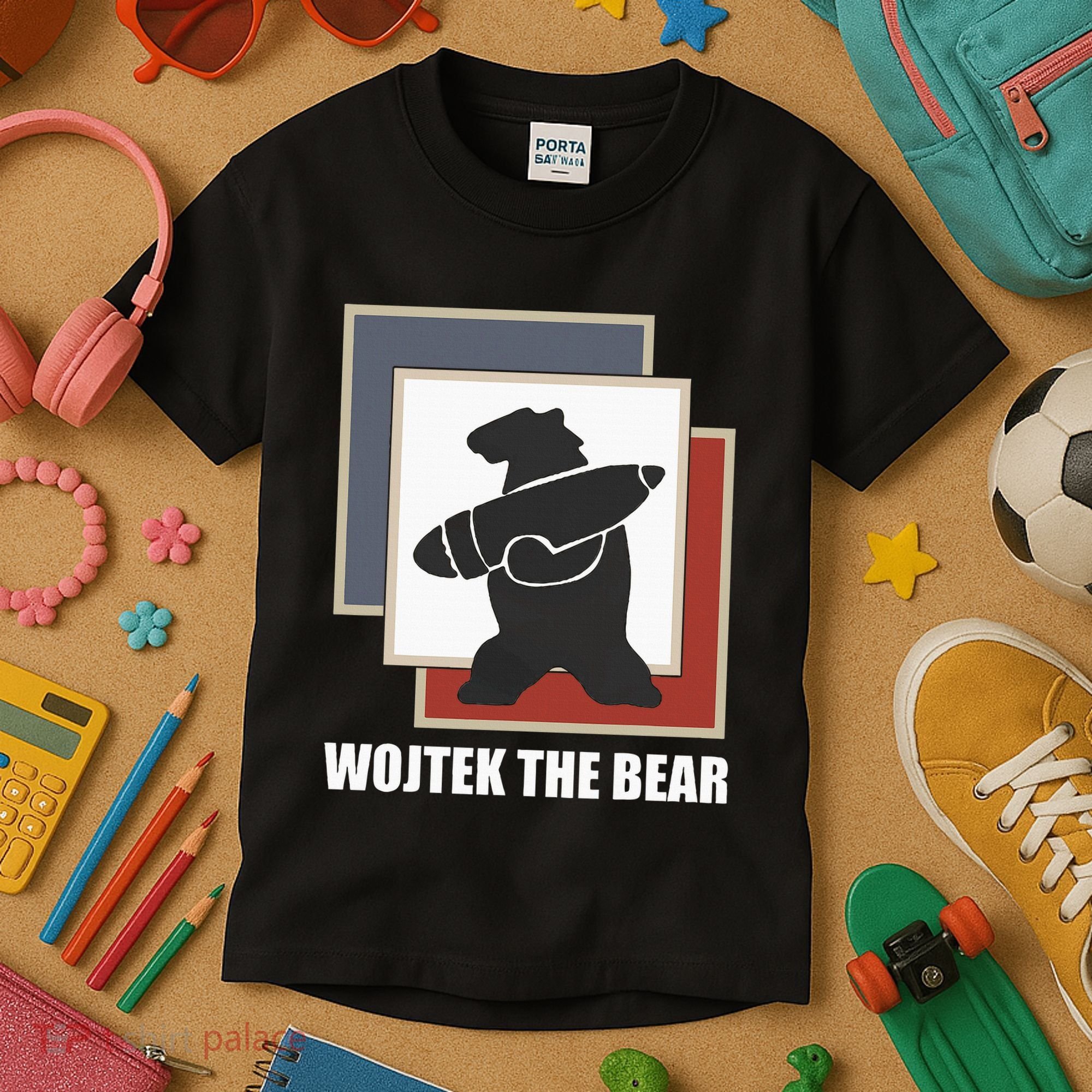 The Bear Wojtek Polish Bear Kids T-Shirt