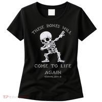 These Bones Will come to Life again Ezekiel 37:4 Bible Verse Women's T-Shirt thumb 0