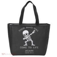 These Bones Will come to Life again Ezekiel 37:4 Bible Verse Tote Bag thumb 0